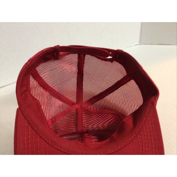 Vintage K-Products trucker mesh Snap back hat Red - Picture 5 of 6